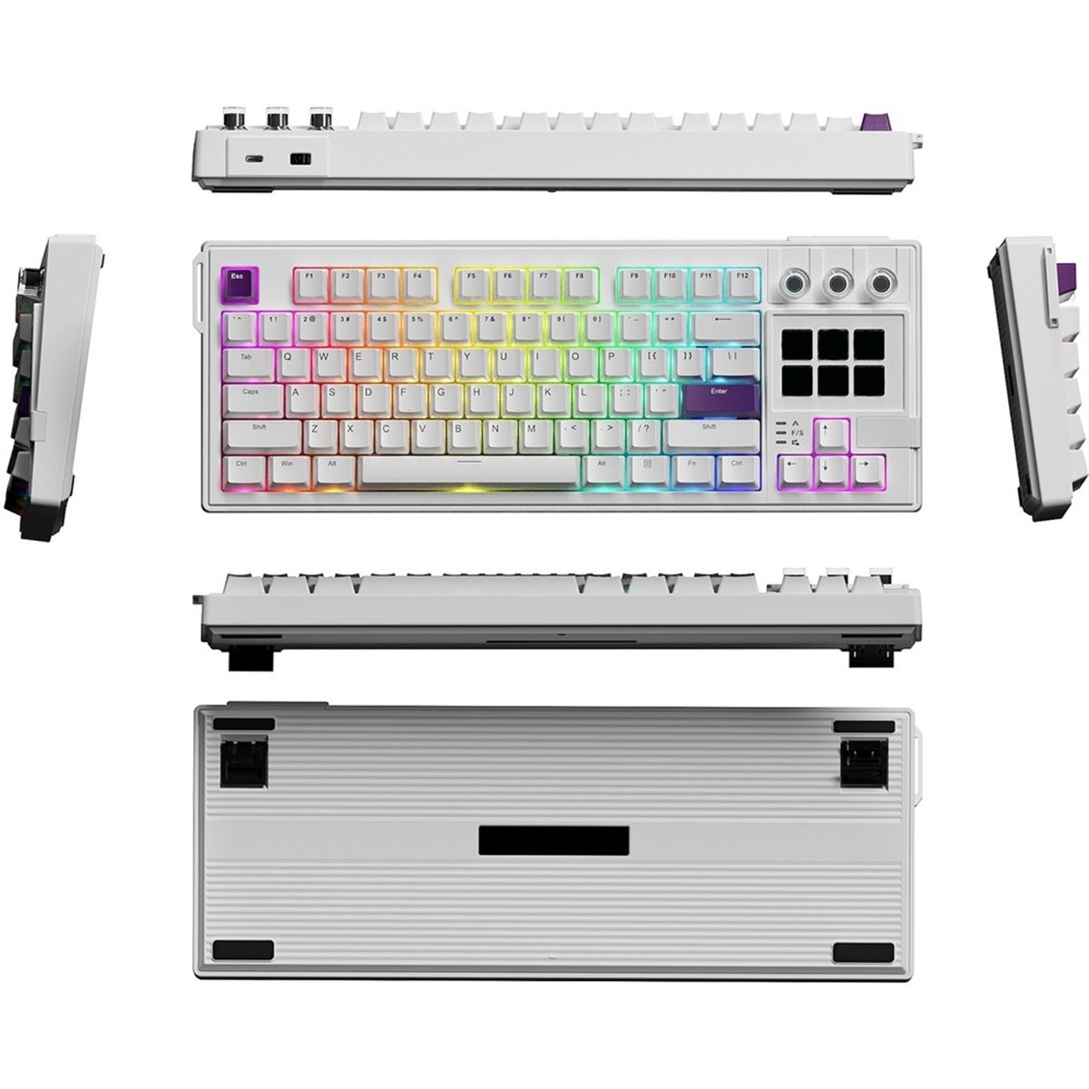 Gaming Keyboard Ergonomic - actualización. Teclado Mecánico Visual K1 PRO,