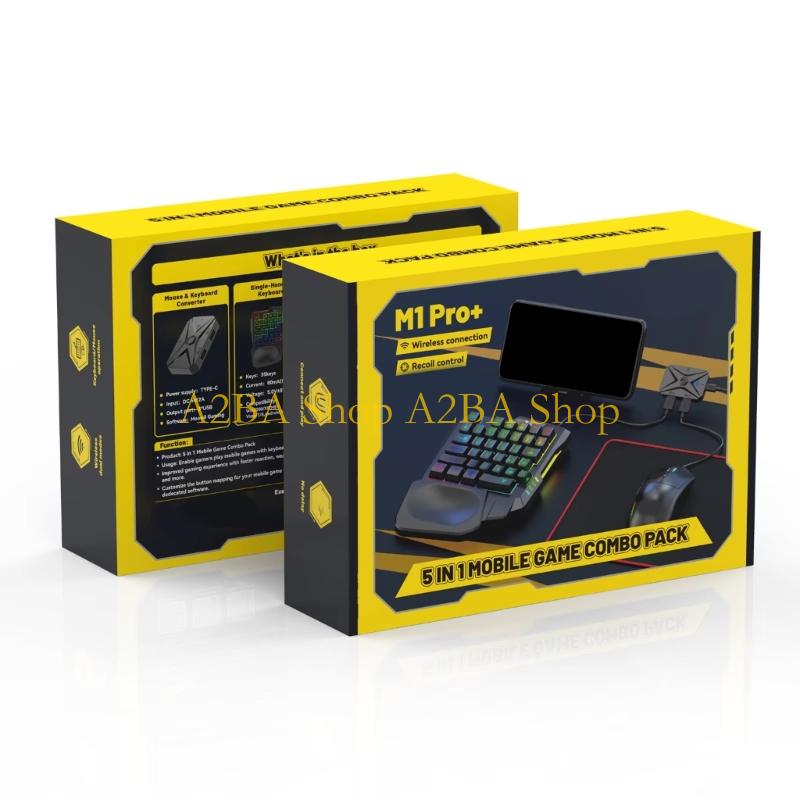 Gaming Keyboard And Mouse Converter For Mobile - Conversor ratón inalámbrico para teclado móvil