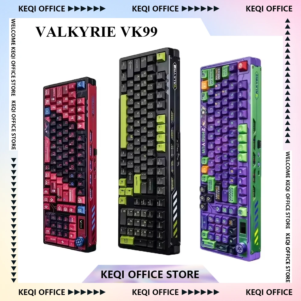 Gaming Keyboard Hot Swappable - VALKYRIE VK99 teclados mecánicos RGB inalámbrico