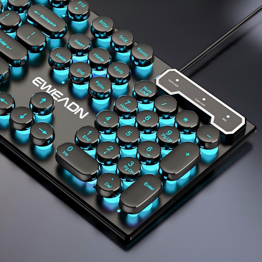 Gaming Keyboard Blue Switches - Teclado para juegos de máquina de