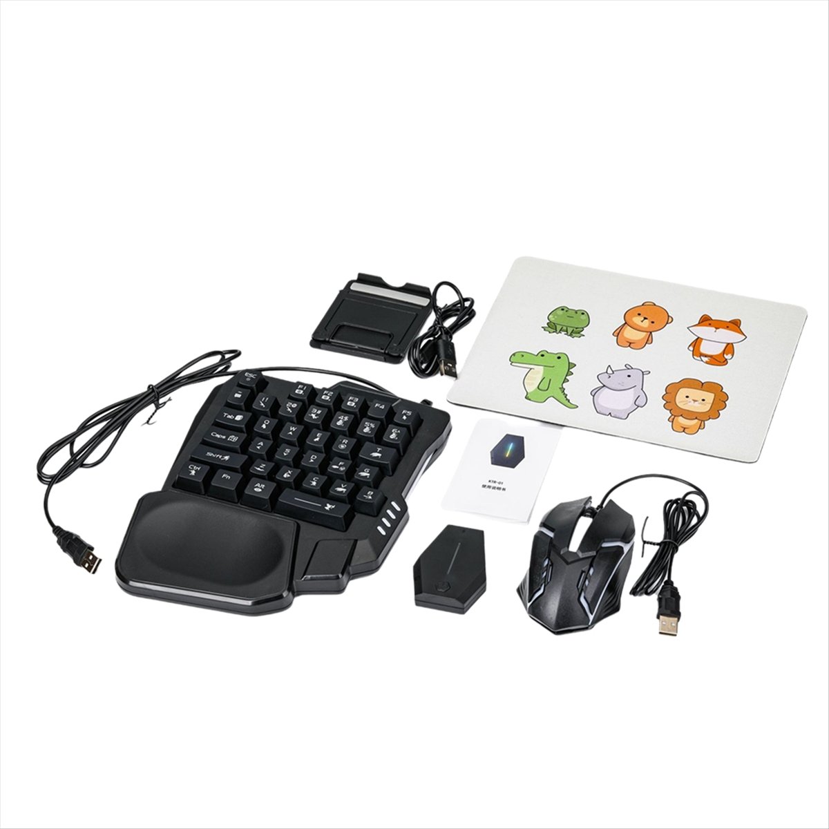 Gaming Keyboard And Mouse Converter For Mobile - ★ ▲ Teclado ergonómico RGB para