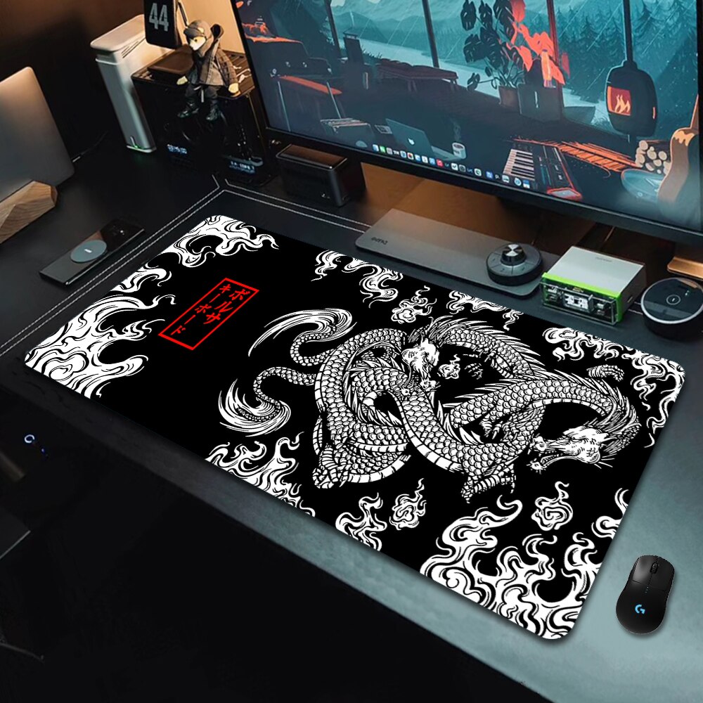 Gaming Keyboard Easy To Clean - Alfombrilla de ratón grande de dragón