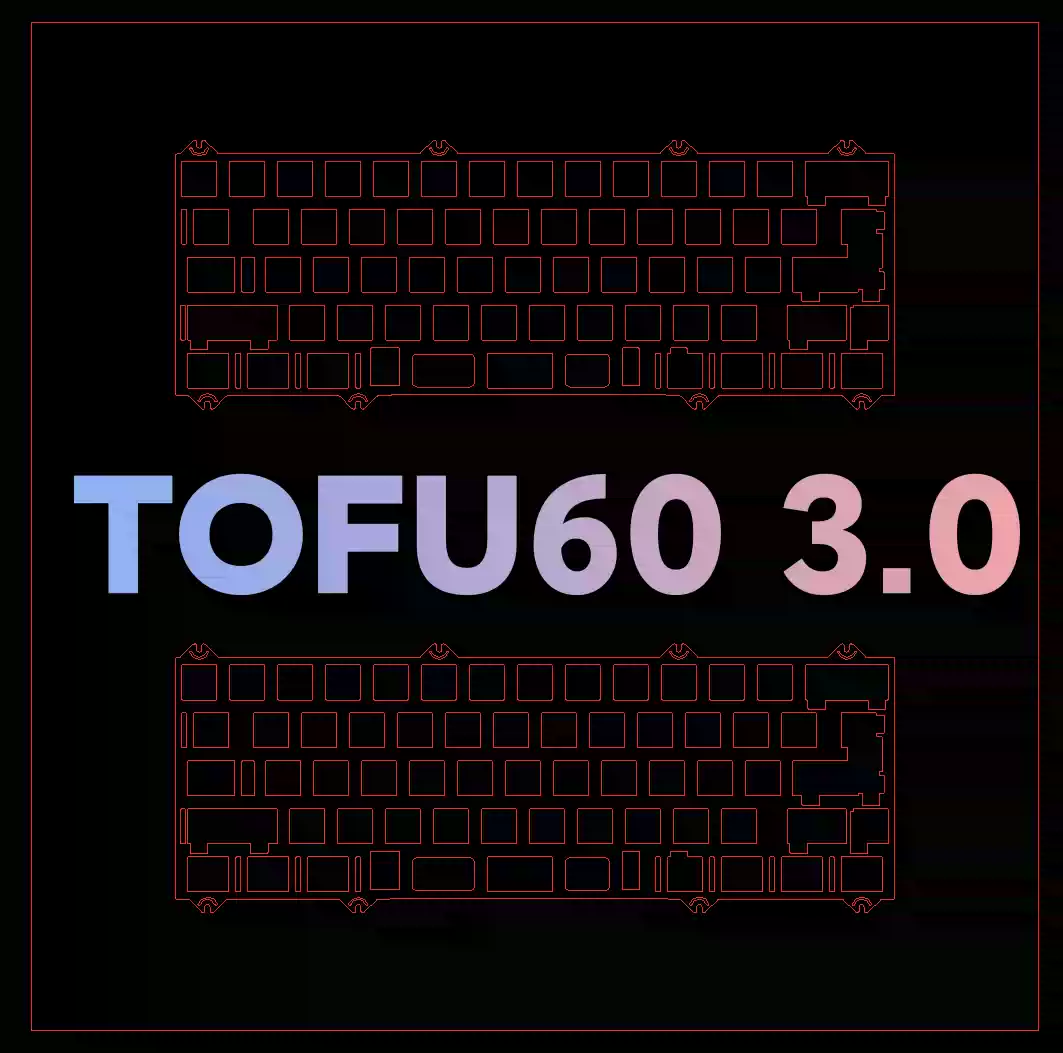 Stabilizer Screw In - Placa Dedicada para Teclado KBDFANS TOFU60