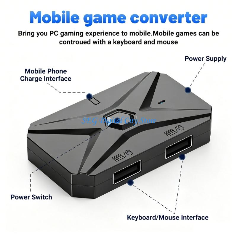 Gaming Keyboard And Mouse Converter For Mobile - Adaptador ratón y teclado para juegos