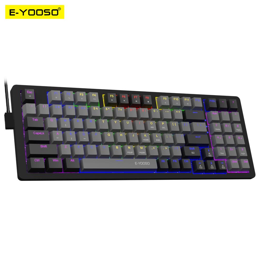 Gaming Keyboard Blue Switches - E-YOOSO Z94 Teclado mecánico USB para