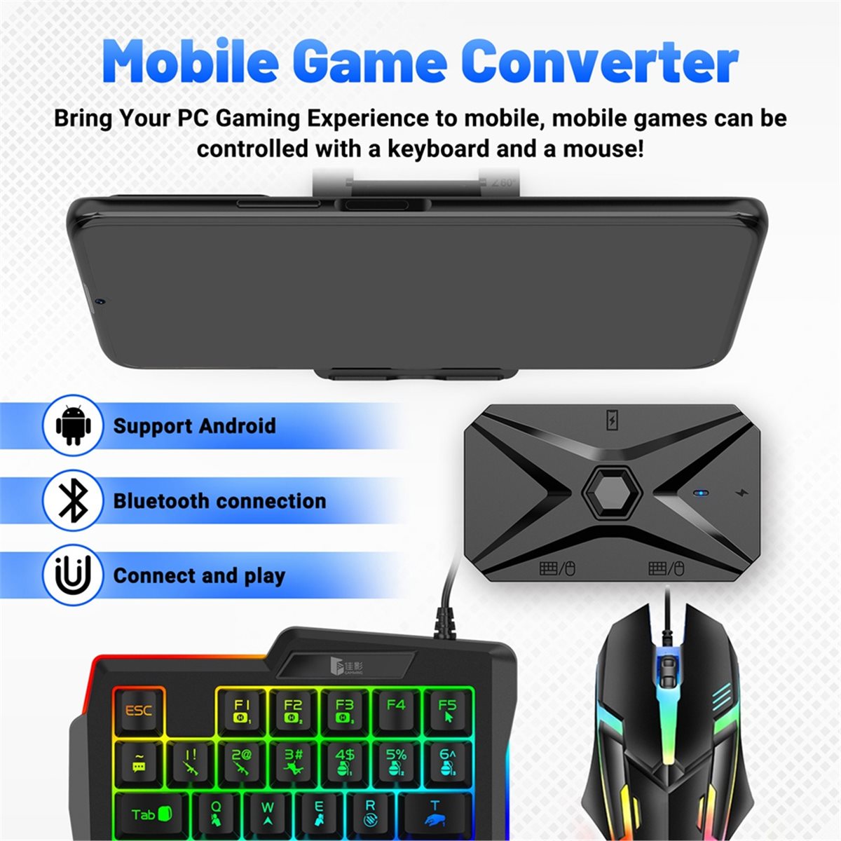 Kit Convertidor de Juegos Móvi - Gaming Keyboard And Mouse Converter For Mobile reseña y precio