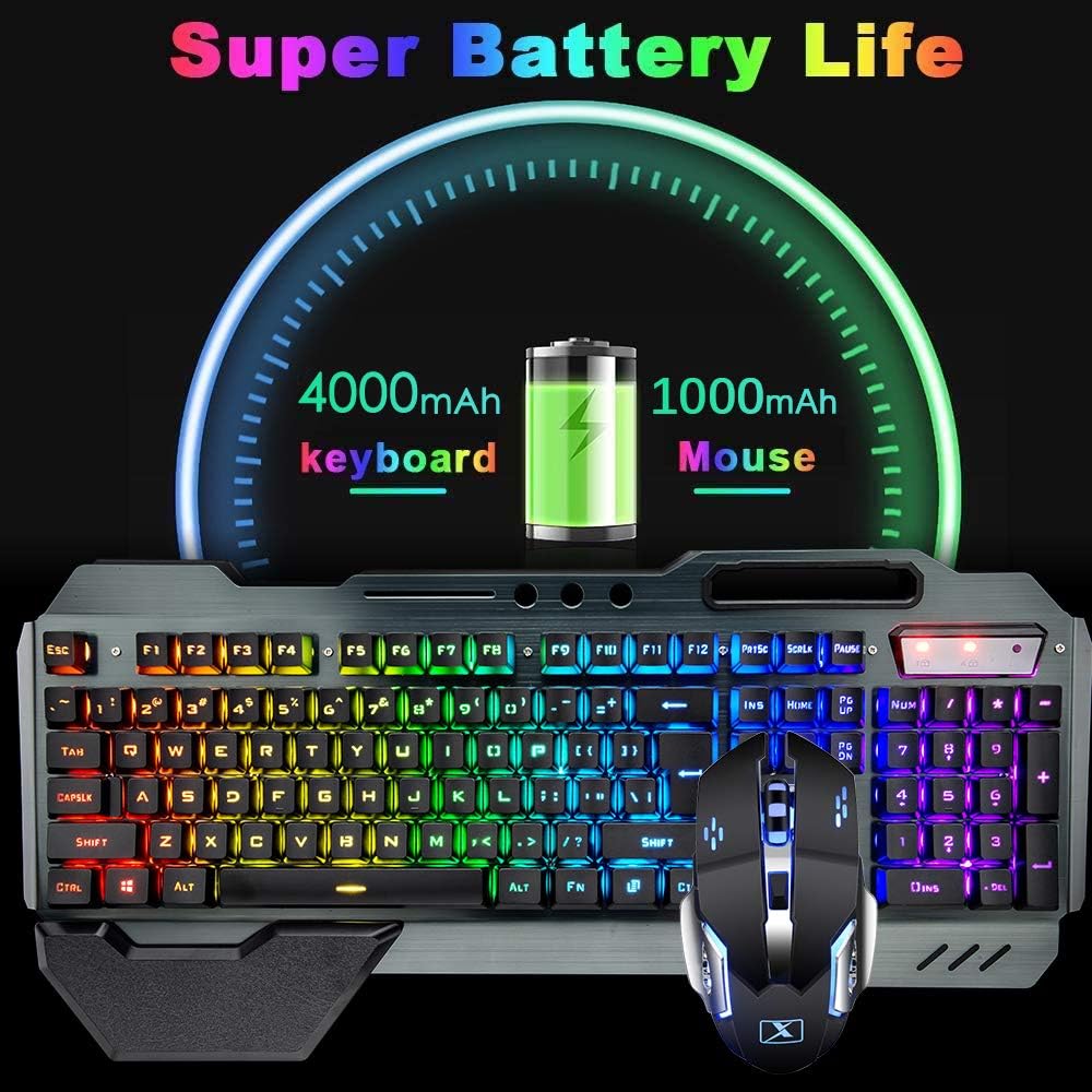 Combo de teclado y ratón inalá - Gaming Keyboard Ergonomic reseña y precio