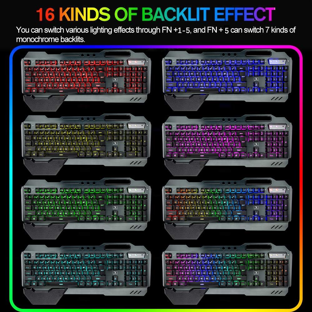 Combo de teclado y ratón inalá - Gaming Keyboard Ergonomic reseña y precio