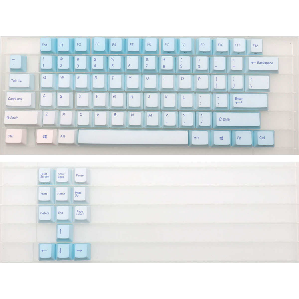 Teclas azul escarcha de 87 tec - Gaming Keyboard Blue Switches reseña y precio