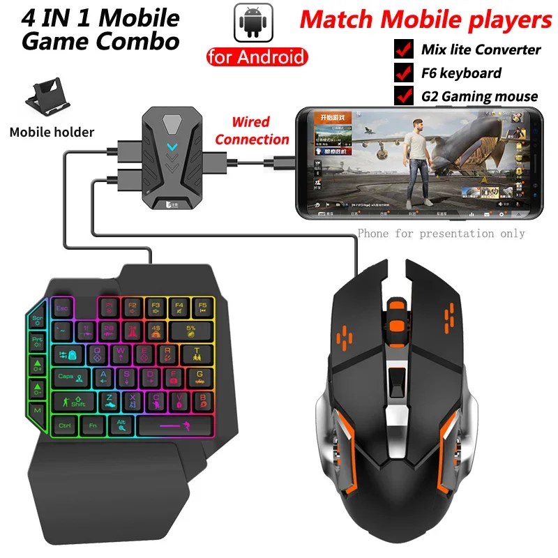Controlador Mixlite para dispo - Gaming Keyboard And Mouse Converter For Mobile reseña y precio