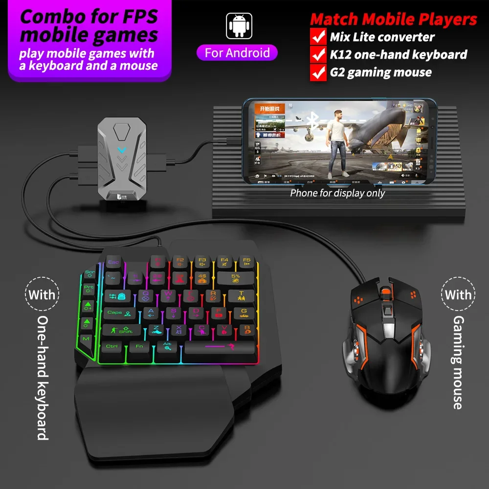 Controlador Mixlite para dispo - Gaming Keyboard And Mouse Converter For Mobile reseña y precio