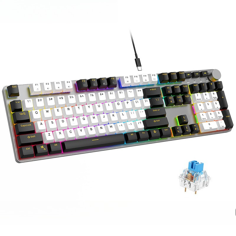 Teclado Mecánico para E-sports - Gaming Keyboard No Noise reseña y precio
