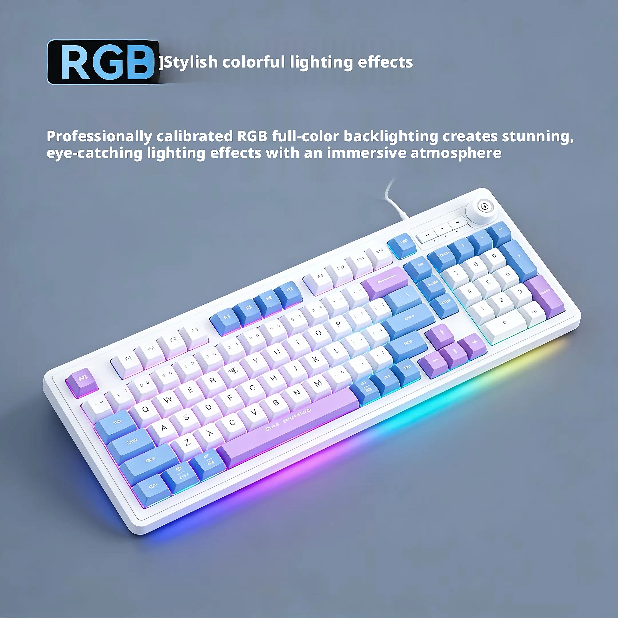 Teclado con Cable de 98 Teclas - Gaming Keyboard No Noise reseña y precio