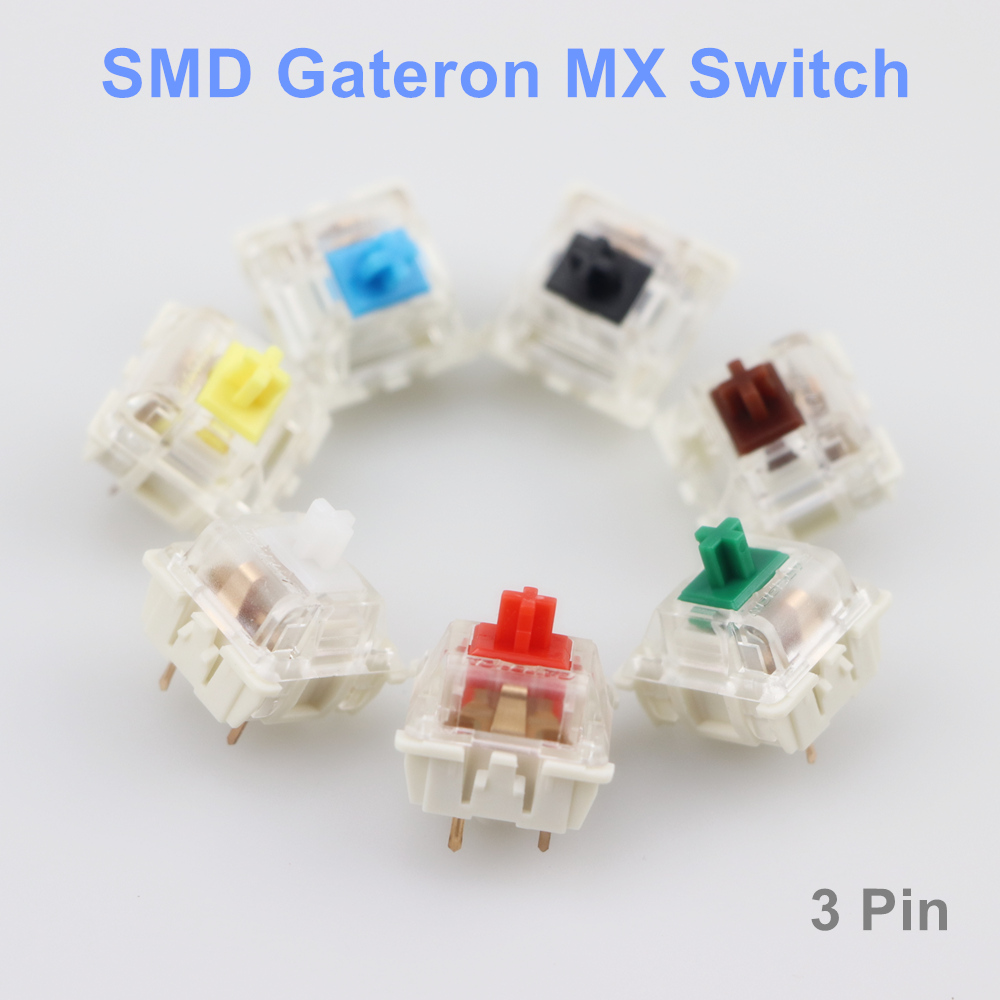 Gateron-interruptores SMD para - Gaming Keyboard Blue Switches reseña y precio
