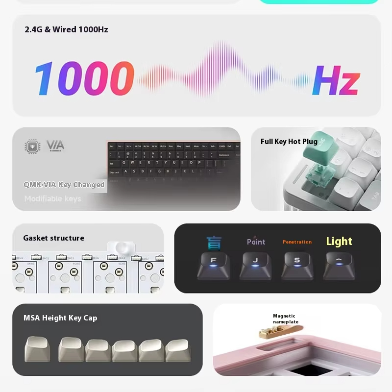 Teclado mecánico inalámbrico 3 - Gaming Keyboard No Noise reseña y precio