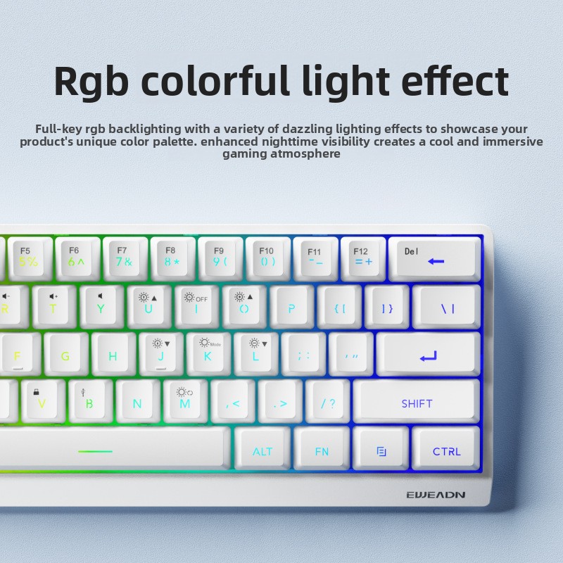 Mini teclado inalámbrico de 61 - Gaming Keyboard No Noise reseña y precio