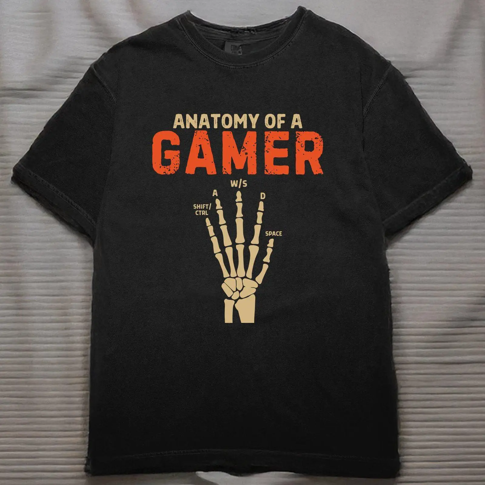 Camiseta vintage lavada y vers - Gaming Keyboard Hand reseña y precio