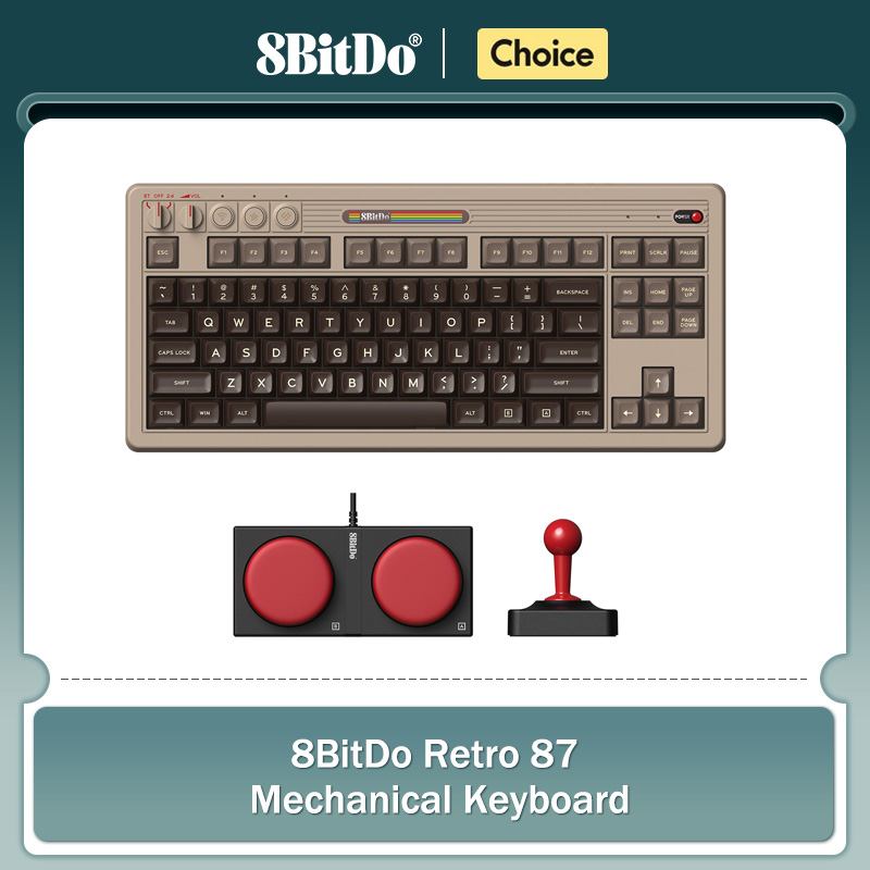 Teclado mecánico retro 8BitDo, - Gaming Keyboard Hot Swappable reseña y precio