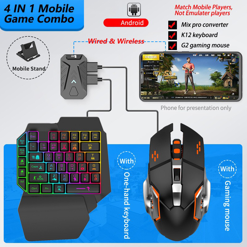 Convertidor de juegos móviles, - Gaming Keyboard And Mouse Converter For Mobile reseña y precio