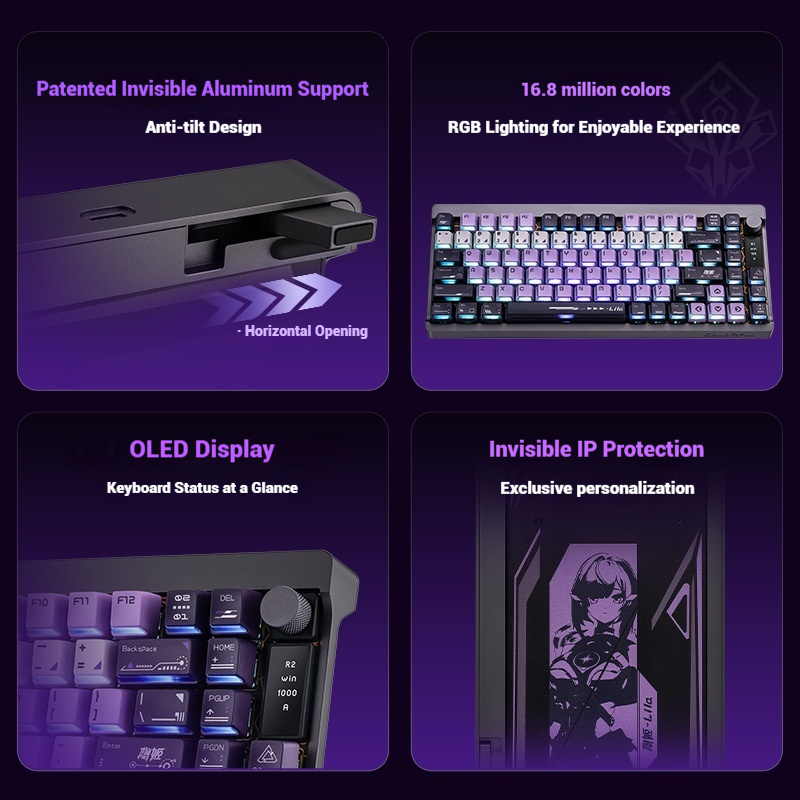 Teclado colorido StarChase 87  - Gaming Keyboard Magnetic Switches reseña y precio
