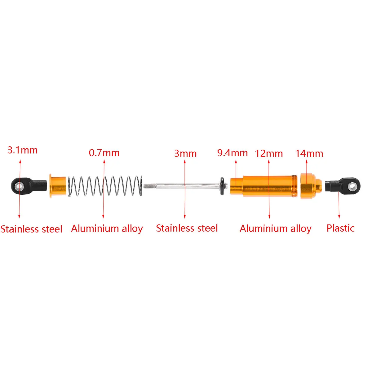 Amortiguadores de aluminio de  - Stabilizer Screw In reseña y precio